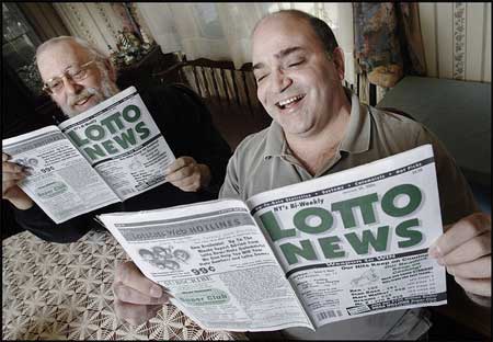 Stephen Allensworth, left, and business partner Roy Siano found the ticket to making sure money on the lottery: their how-to-win publications Lotto News and Lotto Stats.