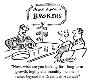 High Yield Price Earnings: Now what are you looking for - long-term growth, high yield, monthly income, or riches beyond the Dreams of Avarice?