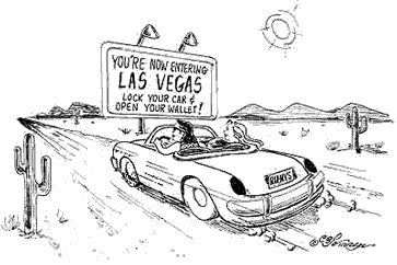 You are now entering Las Vegas - Lock your car and open your wallet!