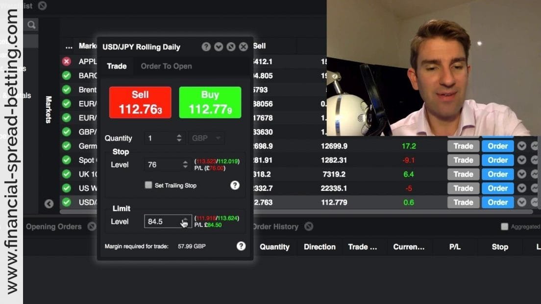 Spread Betting: Market and Limit Orders, Trailing Stop Orders, OCO and ...